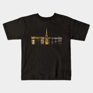 Eiffel Tower Reflection Kids T-Shirt